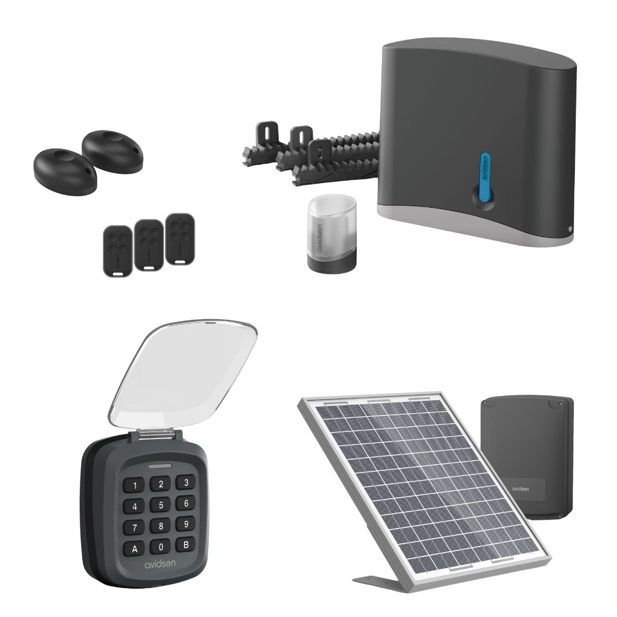 Le kit solaire complet pour votre motorisation de portail coulissant