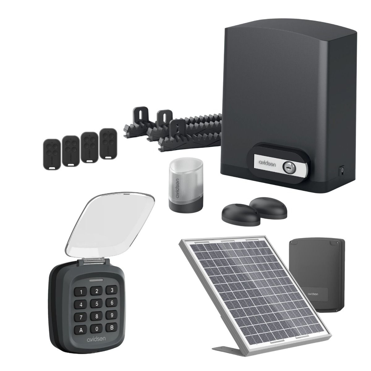 Un kit motorisation complet avec son digicode sans fil