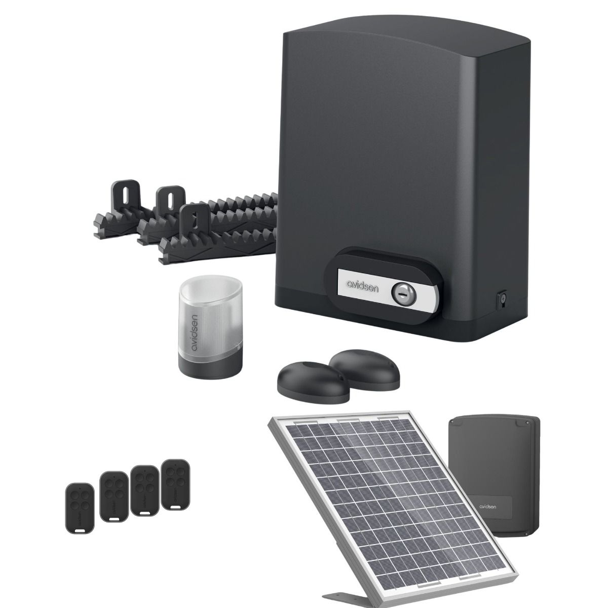 Un kit complet solaire pour portail coulissant
