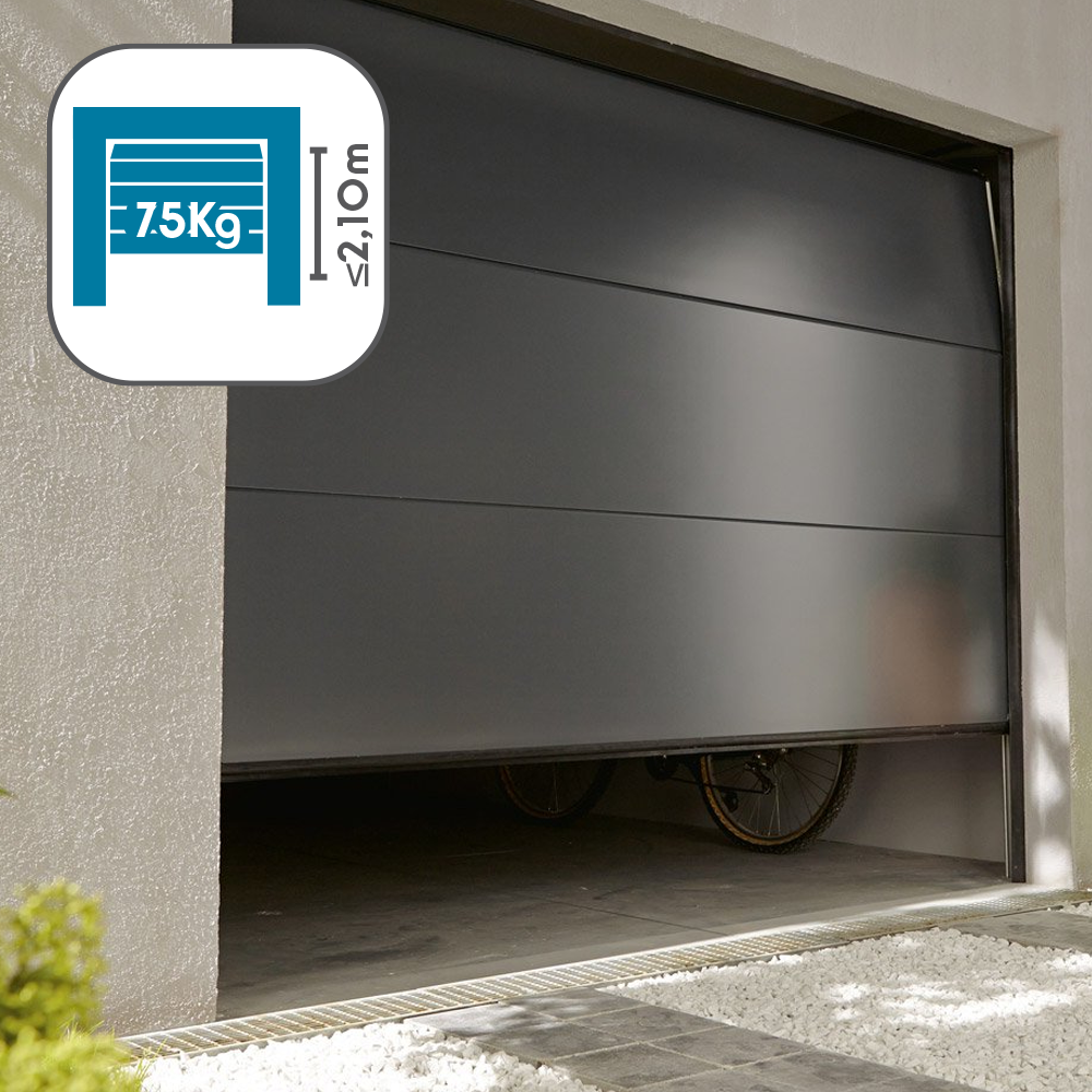 Motorisation pour porte de garage sectionnelle de moins de 2,1m haut