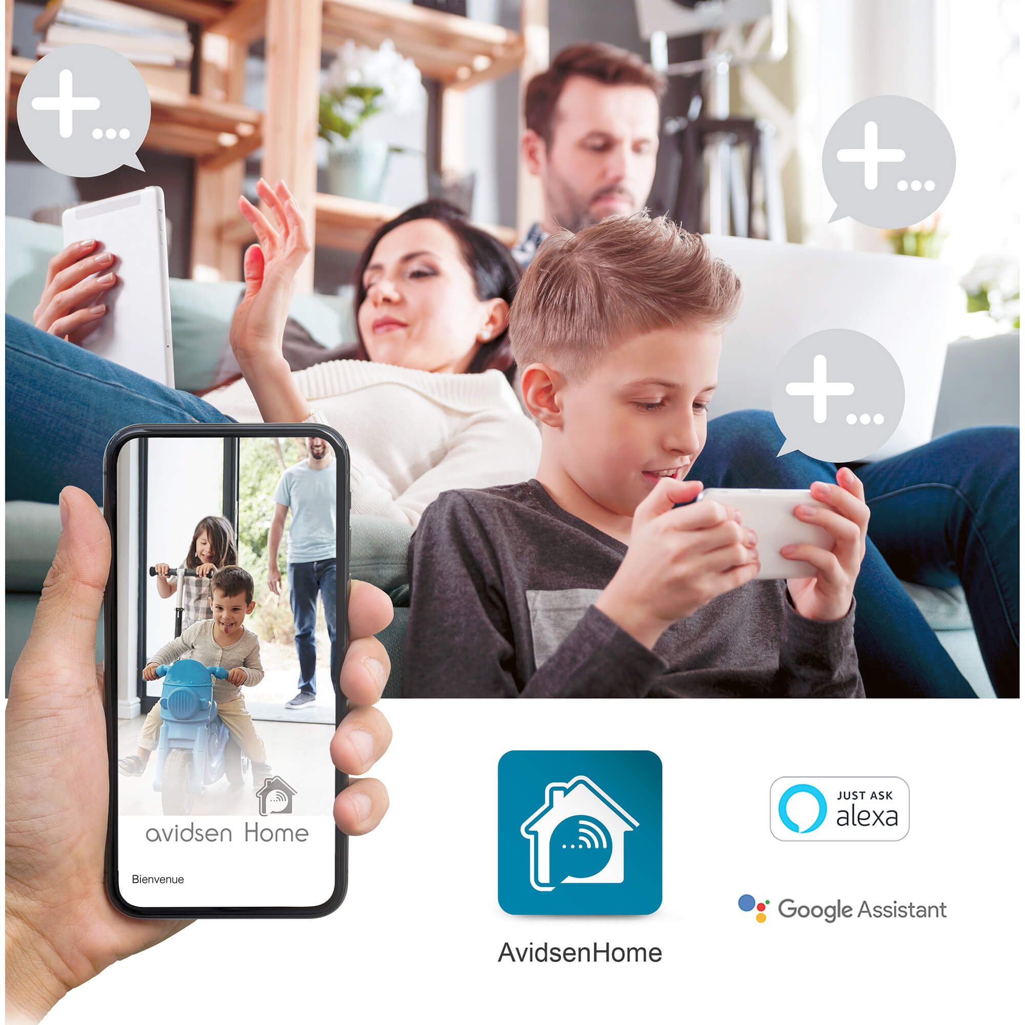 Chaque membre de la famille peut contrôler l'habitat connecté