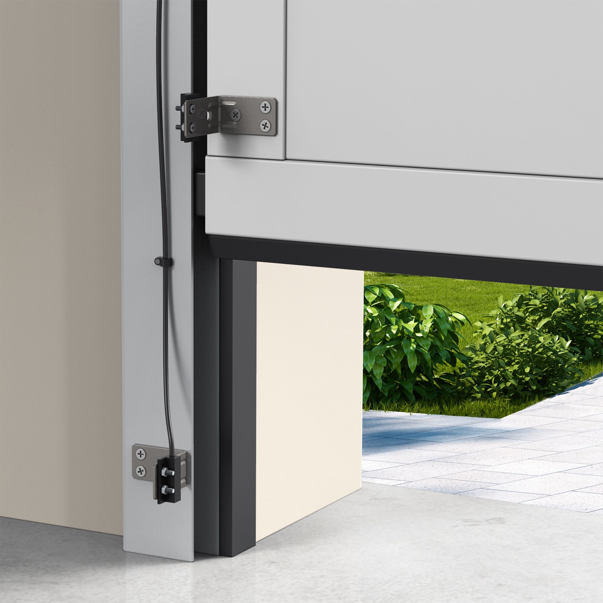 Une motorisation de garage connectée et compatible Google Home et Amazon Alexa