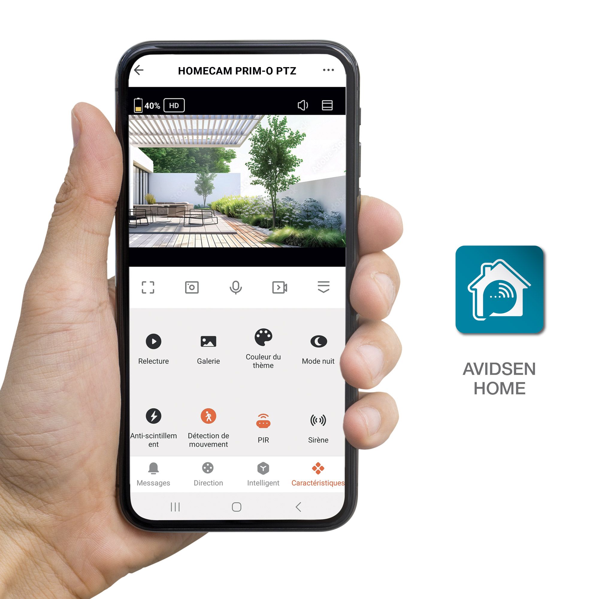 HomeCam PRIM-O PTZ est une caméra connectée