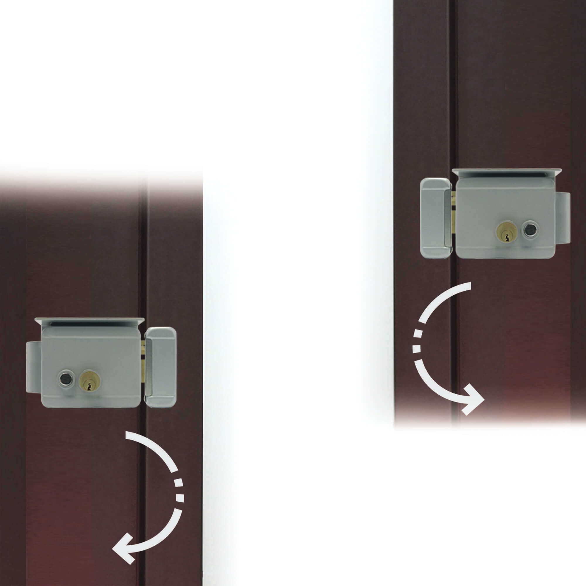 La serrure est réversible droite/gauche