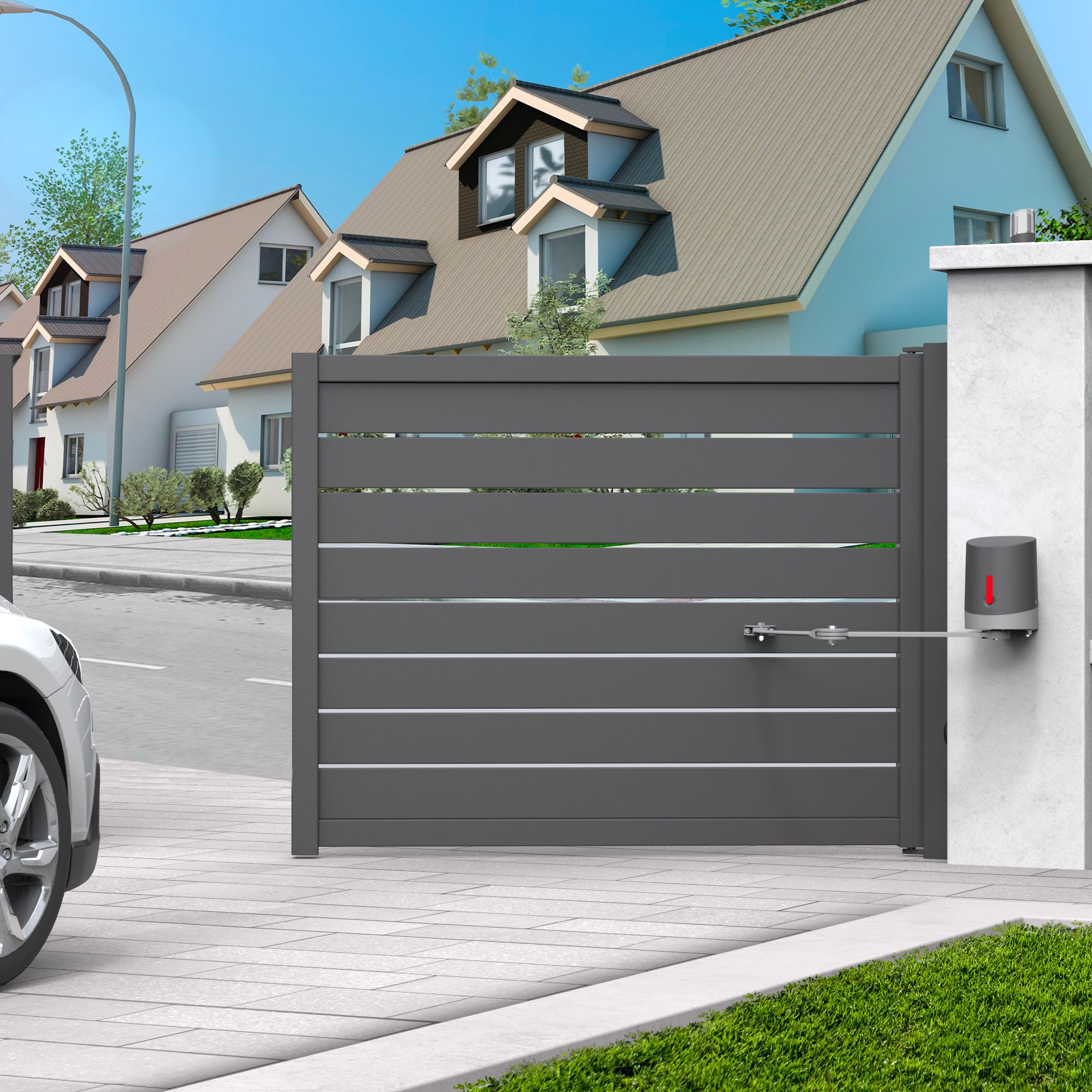 Une motorisation de portail compatible avec de nombreux modèles