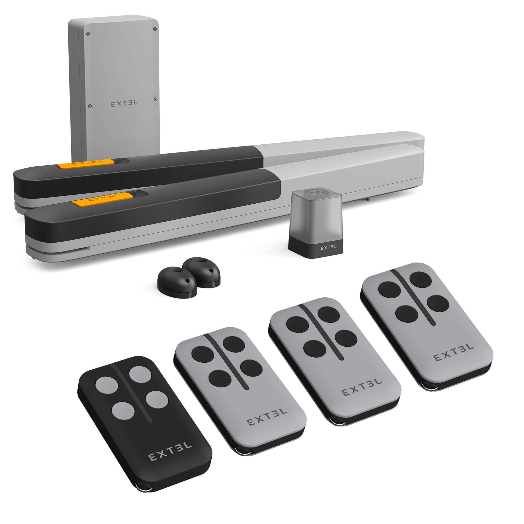 Un kit motorisation à vérins pour portail battant + 2 télécommandes offertes