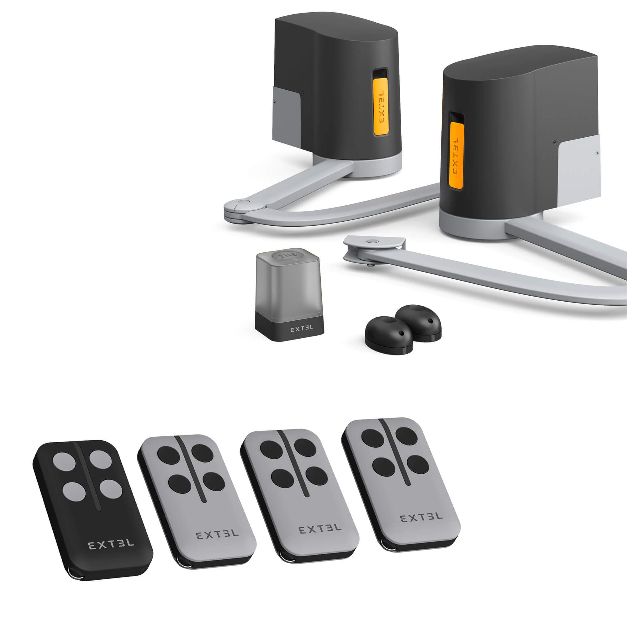 Un kit motorisation à bras pour portail battant + 2 télécommandes offertes