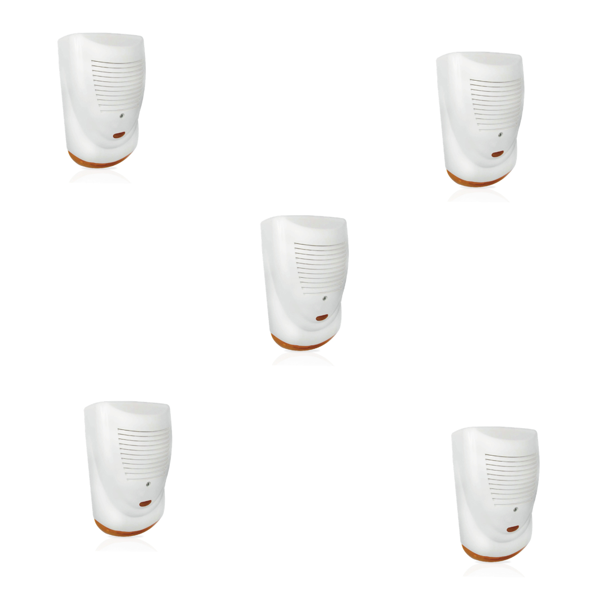 Lot de 5 sirènes d'alarme factices intérieur / extérieur 