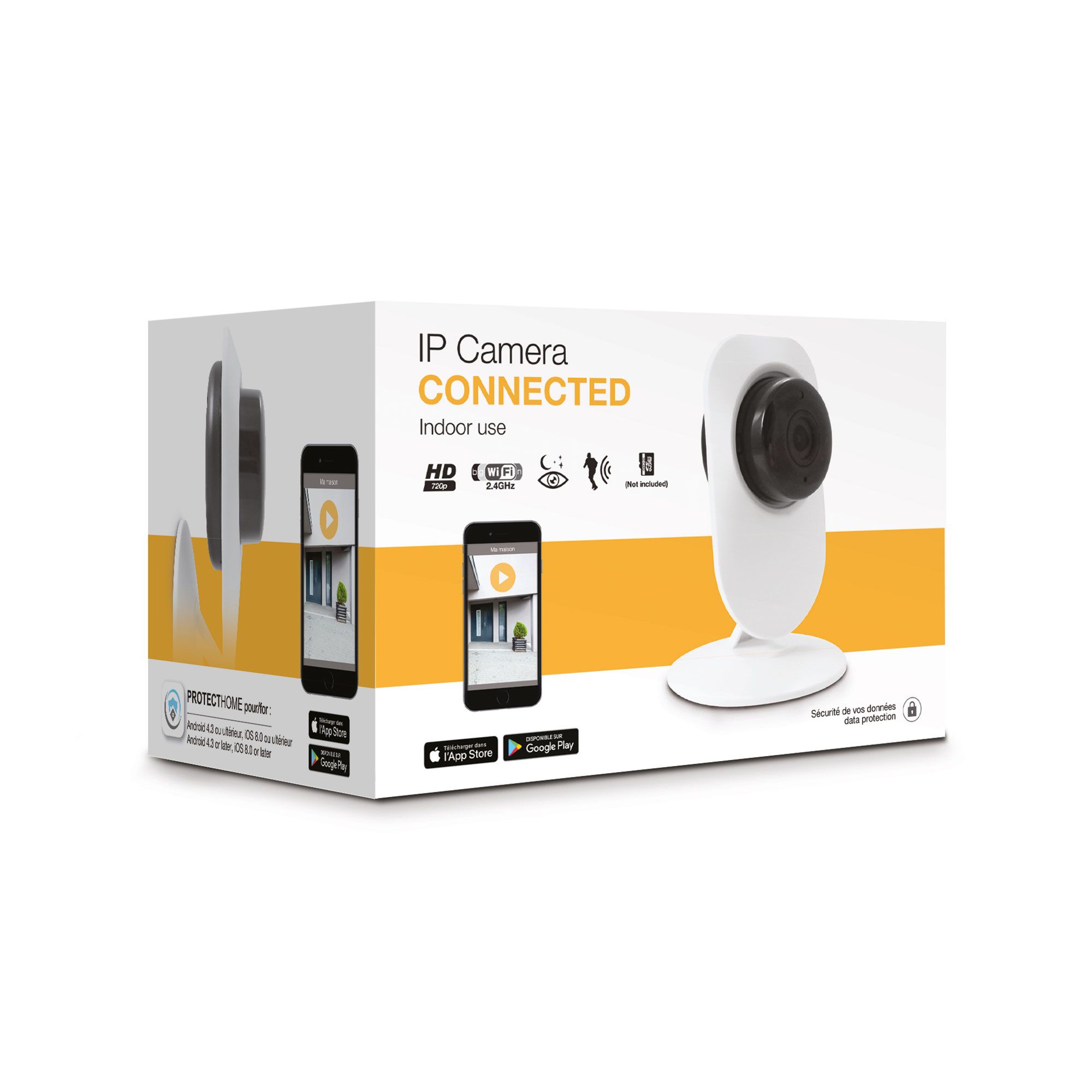 Caméra IP Connectée WE V2 - WiFi, Compatible IOS/Android/Windows - NEUVE
