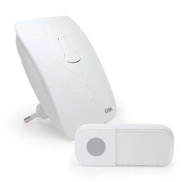 Carillo Plug Flash  - Sonnette sans fil 100 m. enfichable 16 sonneries IP44 - Extel - 061009