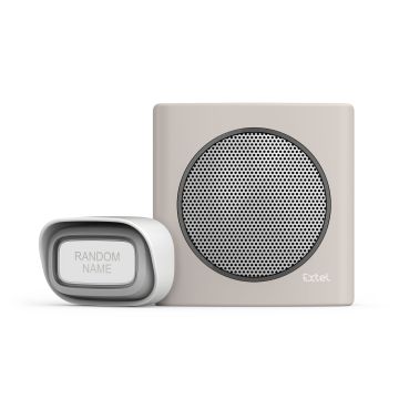 Carillon sans fil diBi Flash Soft Marron portée de 200m 6 sonneries au choix alerte batterie faible - Extel - 081739