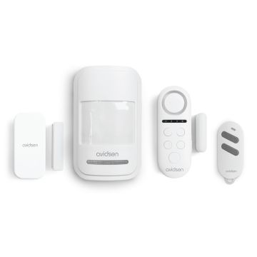 Kit complet mini alarme et ses accessoires Small Kit Avidsen Code Guard - Gestion de 4 zones