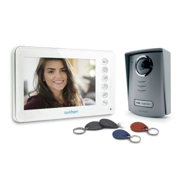 Avidsen YLVA 2+ + badges - Visiophone avec lecteur RFID intégré