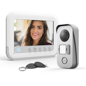 Visiophone 2 fils avec accès RFID - Ylva 3+ - Avidsen 7 pouces soit 18 cm de diagonale Visiophone 2 fils avec accès RFID - Ylva 3+ - Avidsen 7 pouces soit 18 cm de diagonale