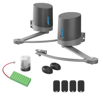 Motorisation Avidsen Orane SE avec batterie de secours pour portail battant
