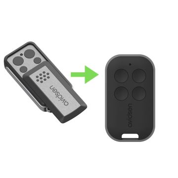 Télécommande à clapet 4 boutons avec rolling code pour dix appareils - Avidsen - 114253
