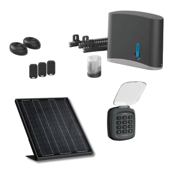 Motorisation solaire  Avidsen Zenia SE avec digicode pour portail coulissant