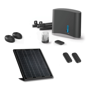 Motorisation solaire pour portail coulissant Zenia SE + 2 télécommandes supplémentaires (3 en tout) - Avidsen