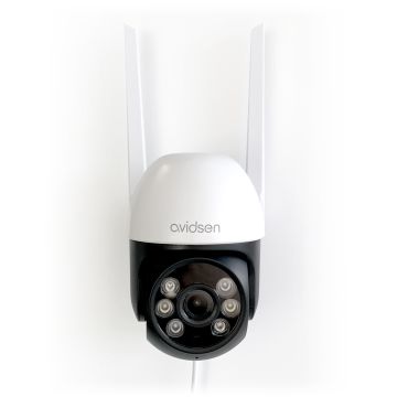 Caméra de sécurité wifi HomeCam 2K PTZ extérieure motorisée connectée Avidsen Home