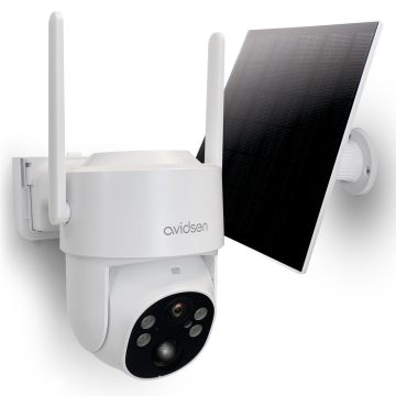 Caméra 4G extérieure motorisée solaire  - 2,5 K - 4 MP  - surveillance 355° - Avidsen HomeCam SUN