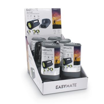 Lot de 6 lampes torches d'extérieur de 8 watts avec Power Bank - Easymate - 330303