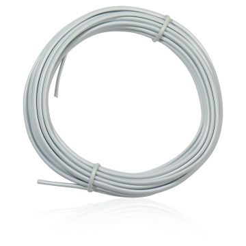 Câble téléphonique plat 25 mètres - 4 conducteurs - blanc - Extel - 402432