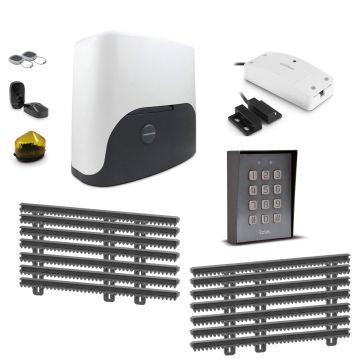 Motorisation connectée pour portail coulissant 7m Thomson + digicode