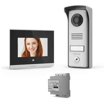 Visiophone filaire Extel Compact avec adaptateur modulaire