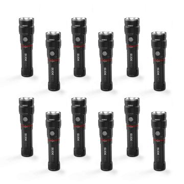 Lot de 12 lampes torches rechargeables Slyde King - Nebo