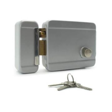 Serrure électrique réversible à mémoire mécanique interphone bouton clé - Avidsen - 102255