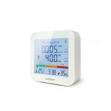 Détecteur de CO2 et COV pour maison et appartement Avidsen
