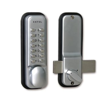 Serrure mécanique pour porte intérieure 35 - 60 mm - ouverture gauche droite - Extel - 109057