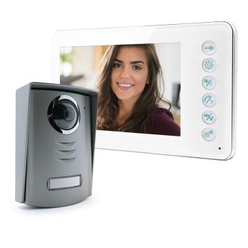 Visiophone filaire Avidsen YLVA - moniteur de 18 cm blanc