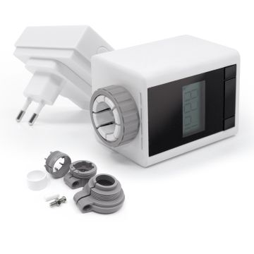 Vanne thermostatique connectée avec son pont wifi