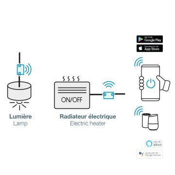 Avidsen HomeControl - Module de contrôle connecté pour éclairage et radiateur électrique