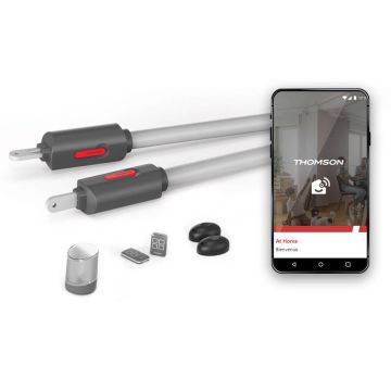 Motorisation connectée télescopique pour portail battants - Thomson Sésame 150