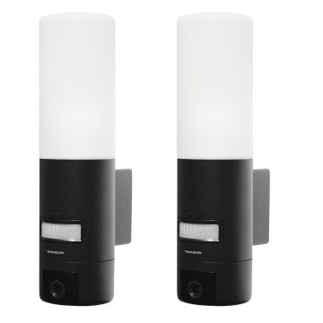 Lot de 2 Caméra IP extérieure - éclairage extérieur et détection de mouvement Thomson