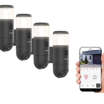 Lot de 4 caméras de surveillance extérieure et motorisée Thomson Rheita 100