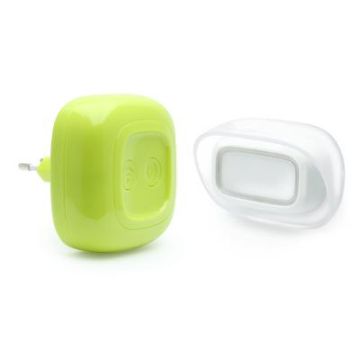 Sonnette sans fil prise 230 V 150m. portée 6 sonneries au choix alerte pile faible coloris vert - Thomson - 513123G