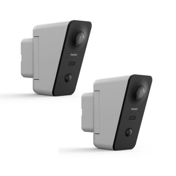Lot de 2 caméras extérieur Philips WelcomeEye View