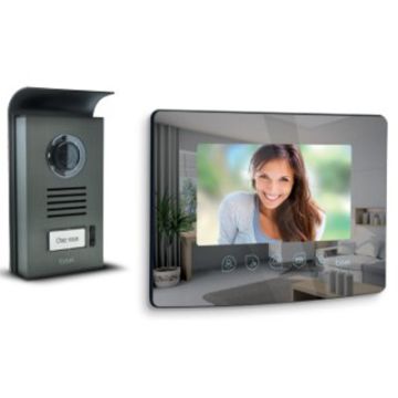 Visiophone filaire Extel Mombo avec effet miroir – Ouverture portail et portillon