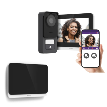 Visiophone Philips WelcomeEye Connect 3 + écran supplémentaire