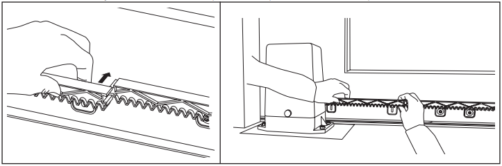 Fixation cremaillere MP-C4200LM