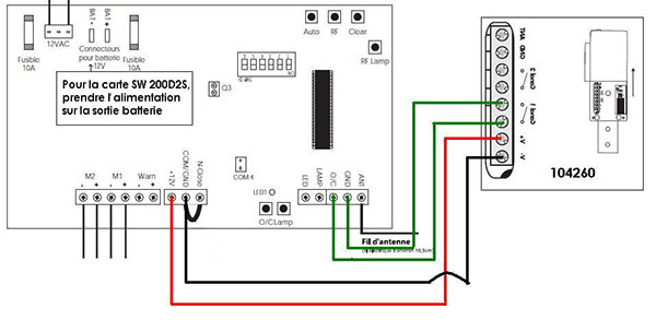 Branchement Interphone Extel