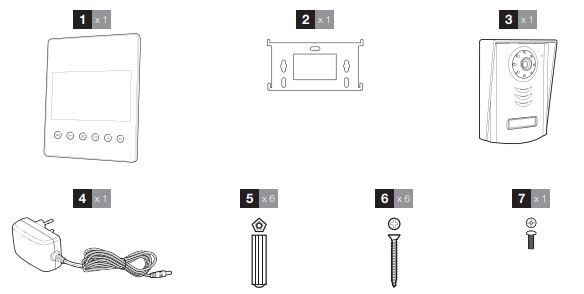 Contenu du kit visiophone Luta 2+