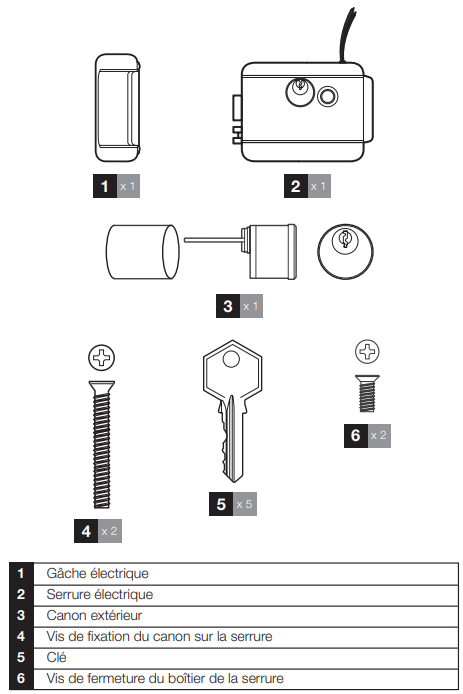 Serrure électrique à bouton OLTRE 7005/G6