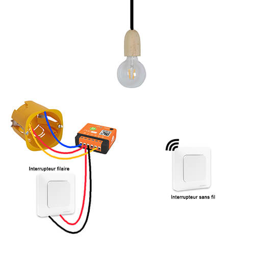 transformer interrupteur filaire en sans fil