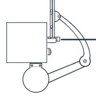 Principe de la motorisation vers l'extérieur