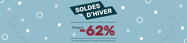 Soldes d'hiver 2023 jusqu'à -62%