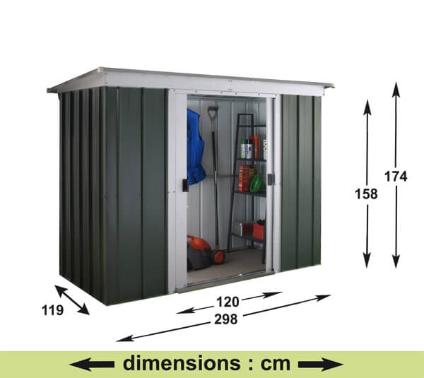 Abri de Jardin Métal GPZ - 3,55 m²